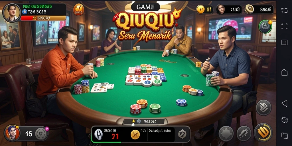 Tampilan gameplay QiuQiu yang seru dan menarik di 5RT.