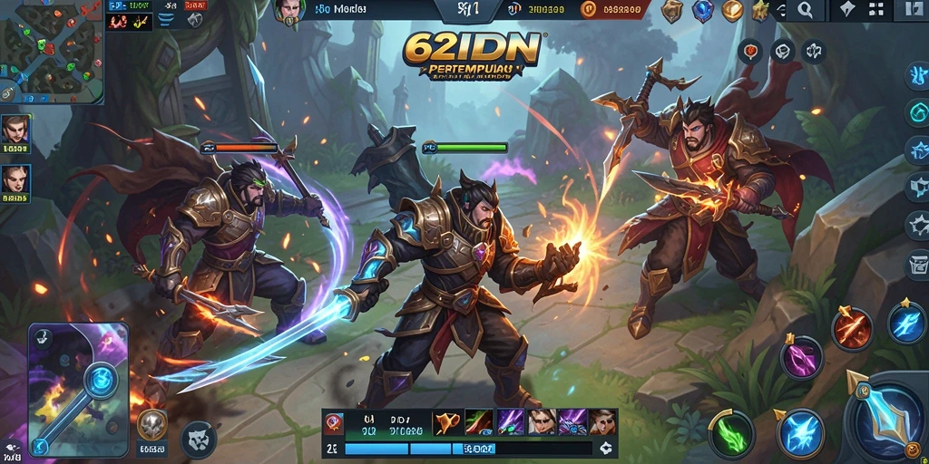 Tampilan menarik dari gameplay <strong>62IDN</strong> dalam pertempuran tim.