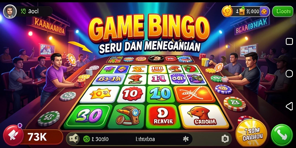 Tampilan gameplay seru di 73K dengan grafis yang menarik.