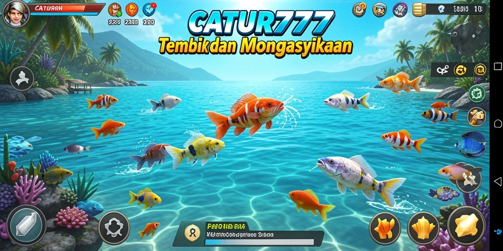 Tampilan menarik saat menangkap ikan dalam CATUR777.
