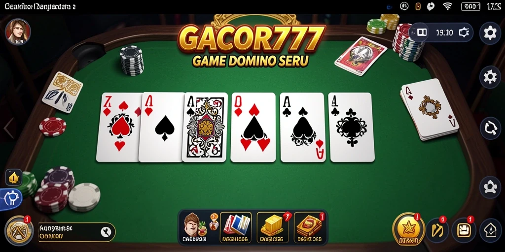 Tangkapan layar GACOR777 menampilkan gameplay Domino yang menarik.