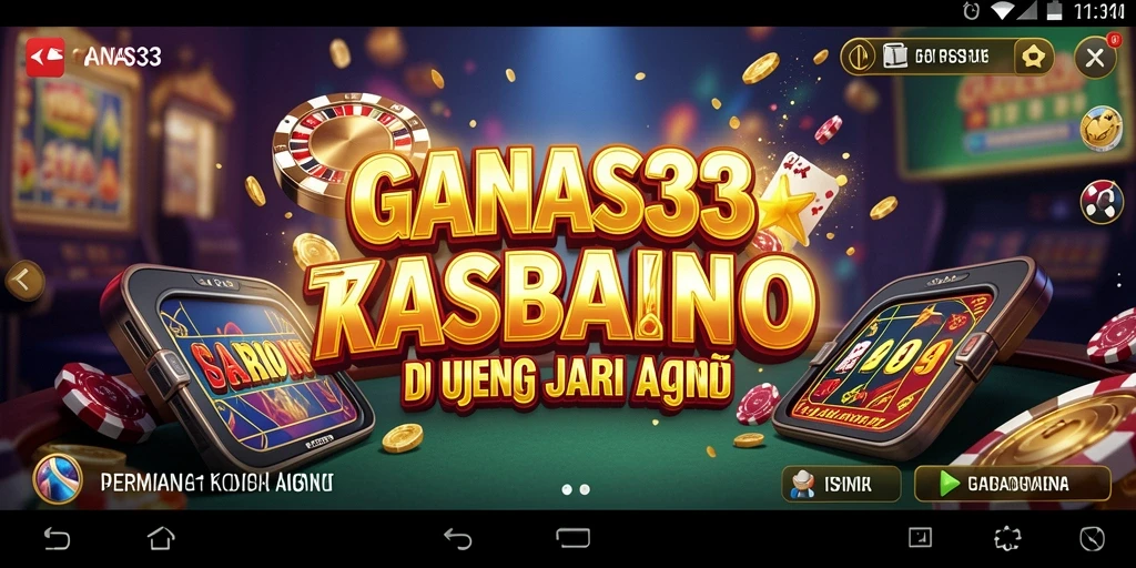 Tampilan menarik dalam permainan kasino GANAS33 dengan beragam pilihan slot.