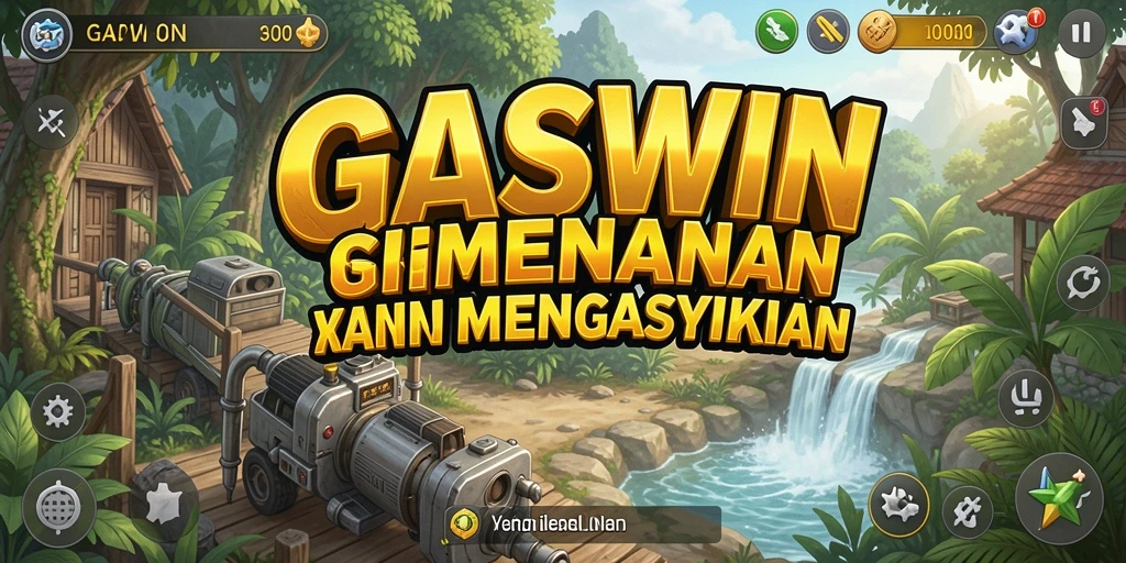 Tampilan gameplay GASWIN menunjukkan strategi dan tantangan yang seru.