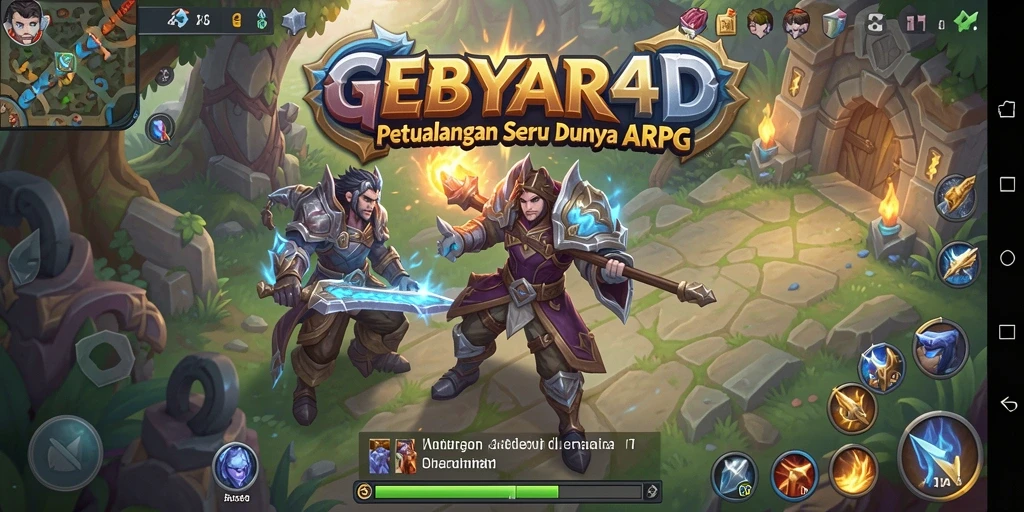 Tampilan gameplay seru dan grafis menakjubkan dari GEBYAR4D.