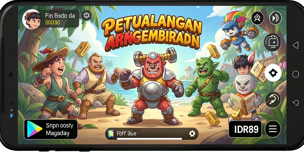 Screenshot utama IDR89 menampilkan gameplay seru dan interaktif.