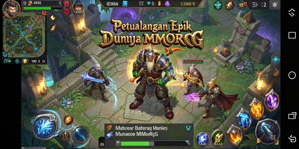 Tampilan menarik gameplay IDX66 dalam dunia MMORPG.