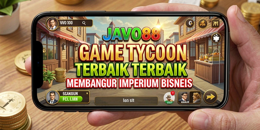 Screenshot gameplay JAVO88 yang menunjukkan keseruan membangun bisnis Tycoon.