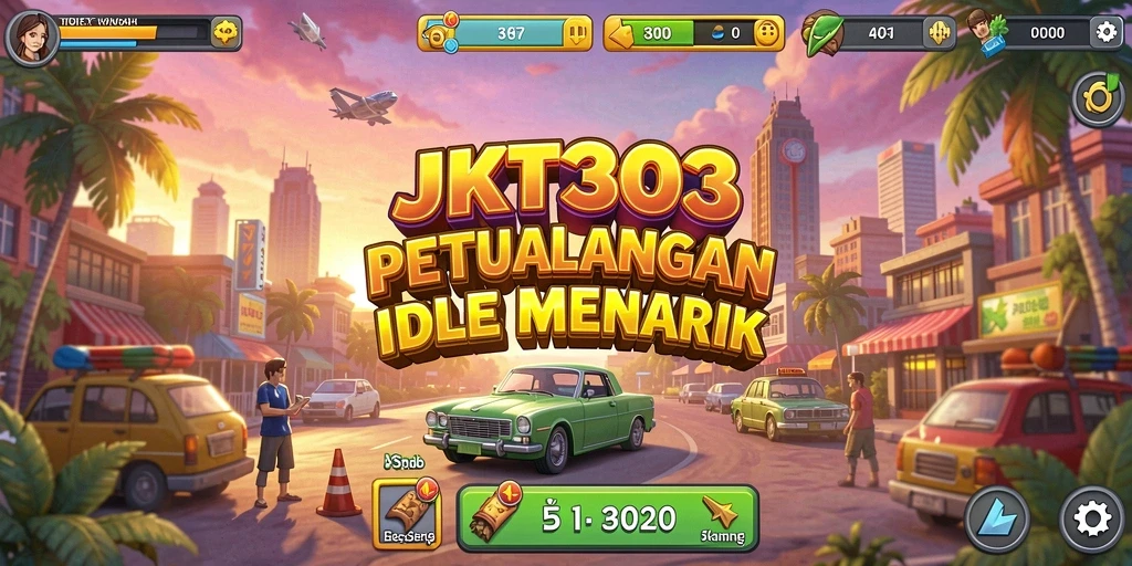 Tampilan gameplay JKT303 menunjukkan strategi dan kemajuan karakter Idle yang menakjubkan.