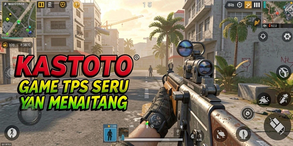 Tampilan intens pertempuran dalam gameplay TPS KASTOTO.