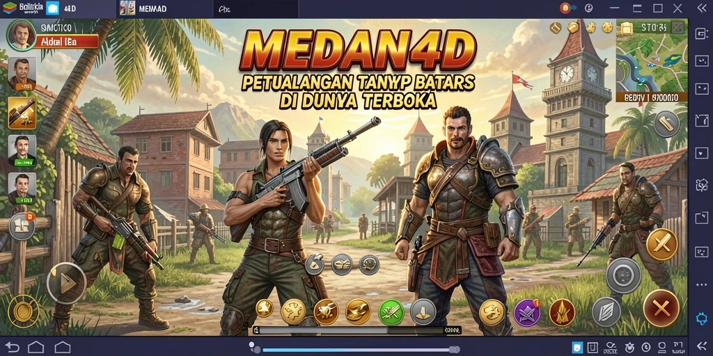 Tampilan gameplay seru di dunia terbuka MEDAN4D
