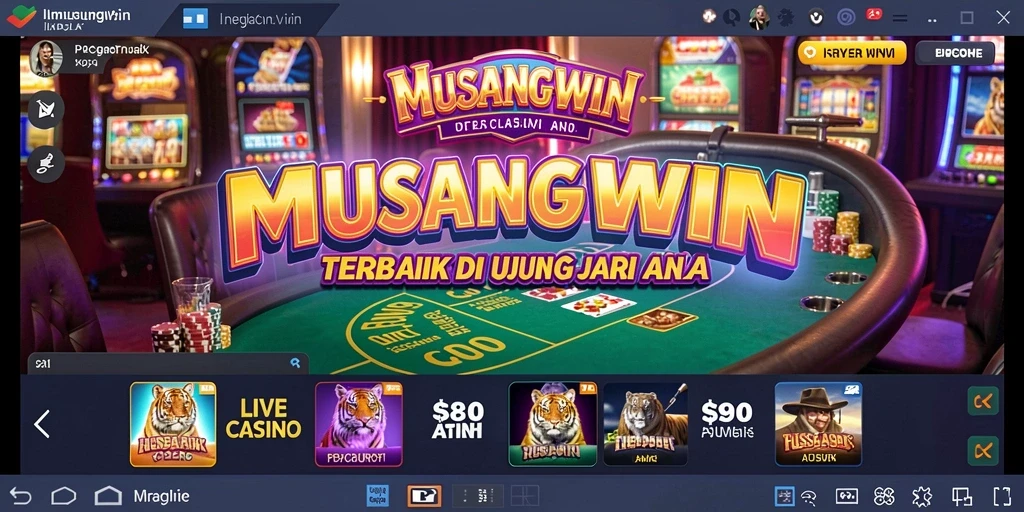 Tampilan gameplay Live Casino yang menegangkan dan menarik di MUSANGWIN.