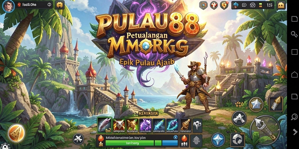 Gambaran gameplay menarik dalam petualangan MMORPG PULAU88.