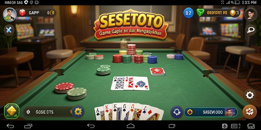 Tampilan gameplay SESETOTO yang menarik dan interaktif.