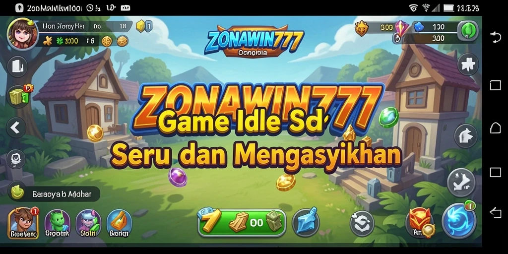 Tampilan menarik dari gameplay ZONAWIN777 yang penuh strategi Idle.